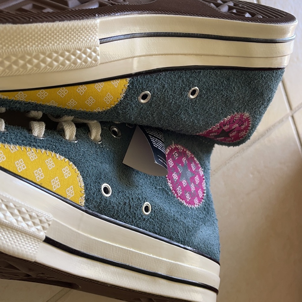 Chuck Taylor Patchwork Shoes! Never Worn! - image 8